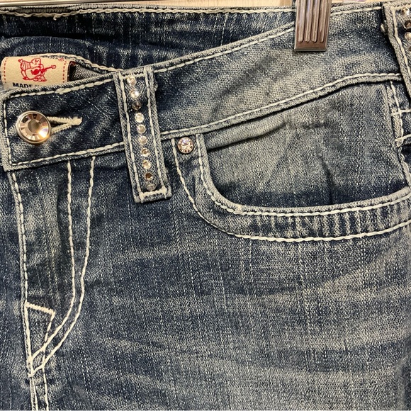 True Religion Womens Beaded Jeans #104-046712 Size 30 W Inseam 33 - Picture 6 of 15
